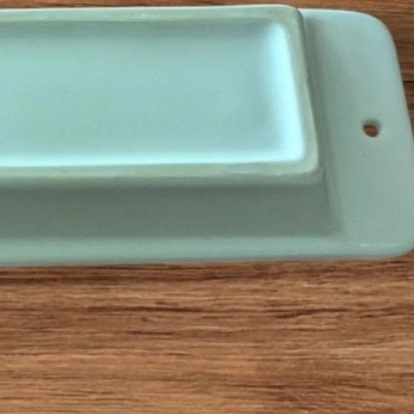 Nora Fleming Cream Pearl Dot serving Tray - Picture 2 of 12